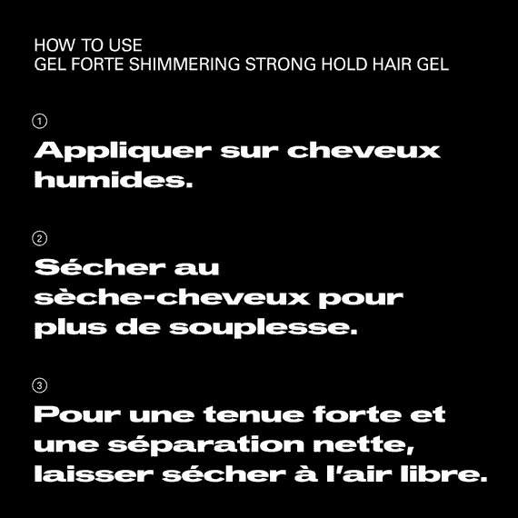 Shimmering Strong Hold Hair Gel