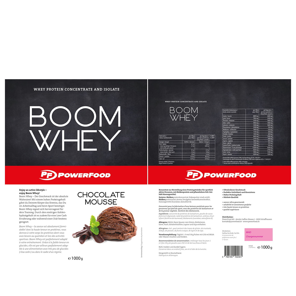 Boom Whey Chocolate Mousse