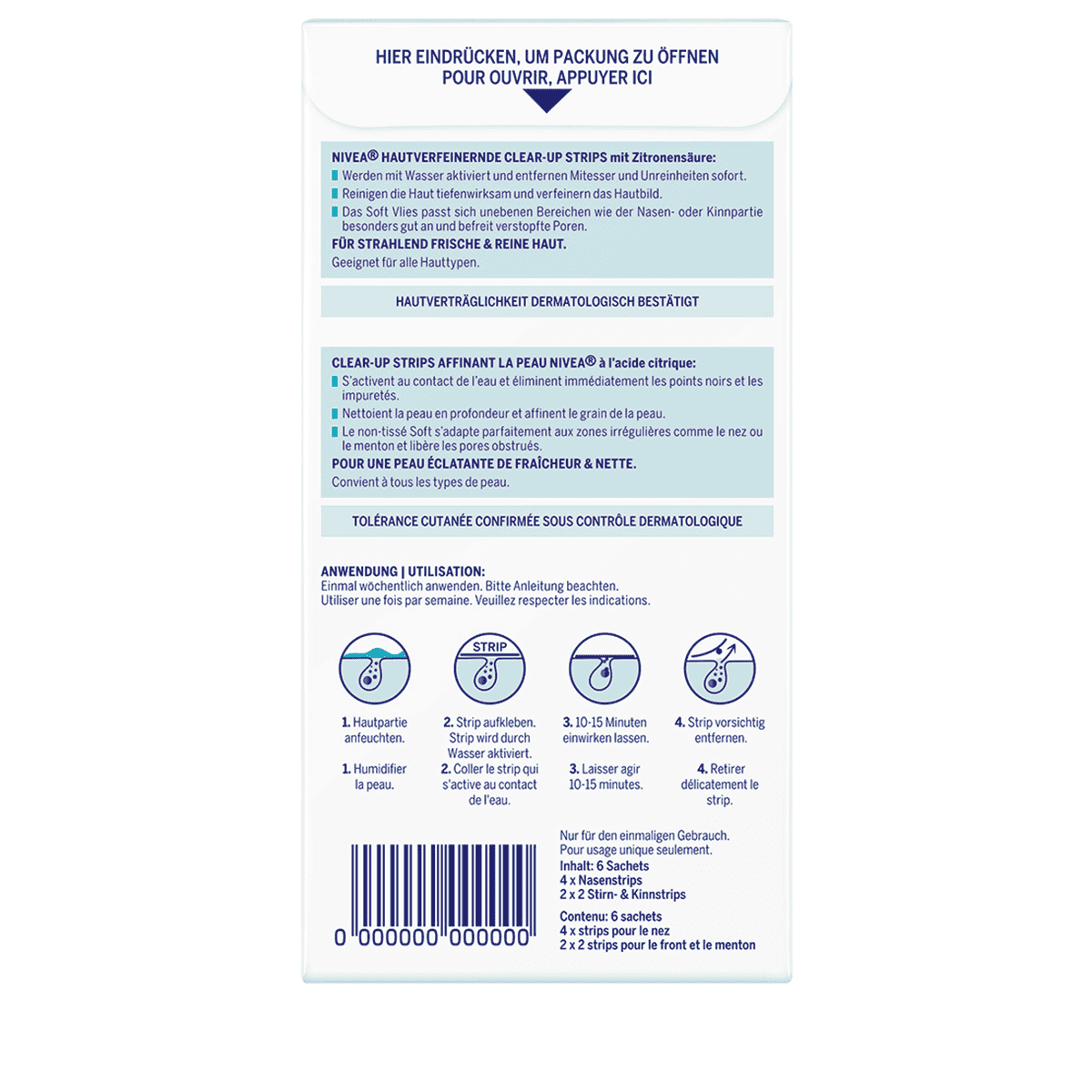 Clear-up Strips Affinant la Peau