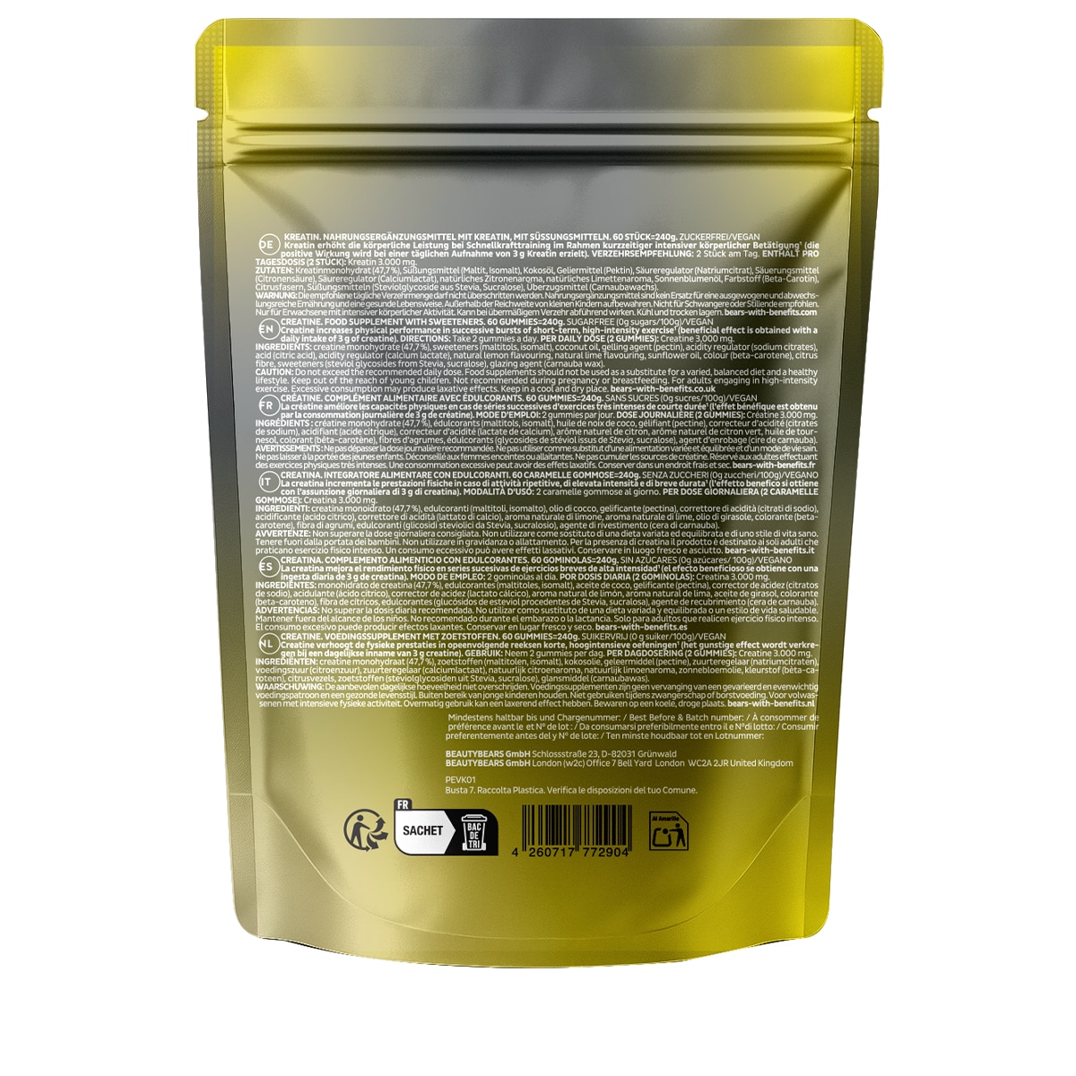 Essentials Vitamin Creatine - 60 Stk.