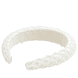 Perlenhaarreif, 3 cm, offwhite