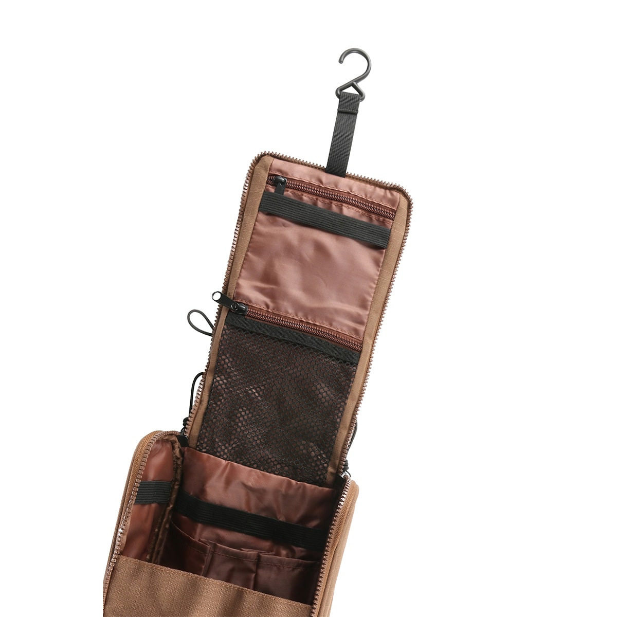 Kosmetiktasche zum Aufhängen - braun