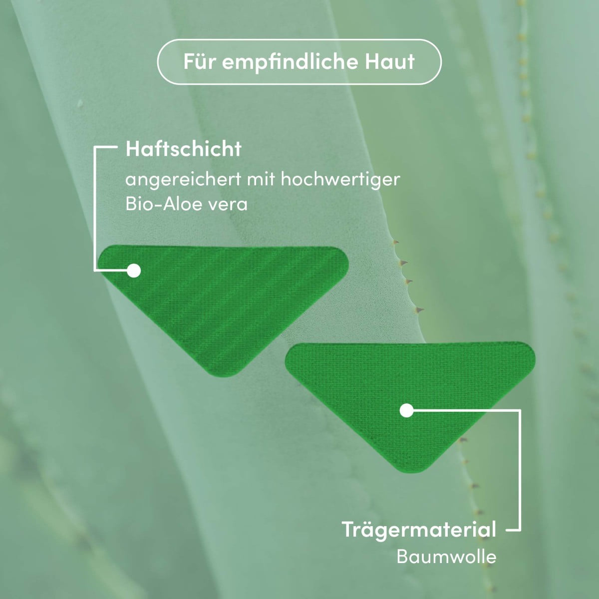 Gesicht Patches mit Aloe Vera