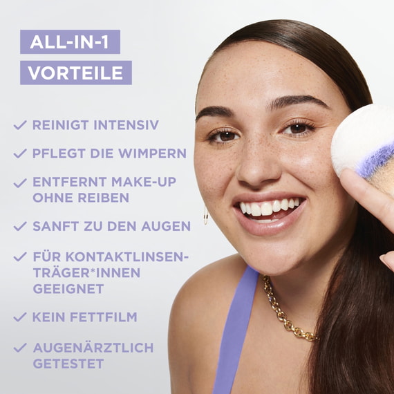Mizellen Reinigungswasser All-in-1 speziell für empfindliche Haut & Augen