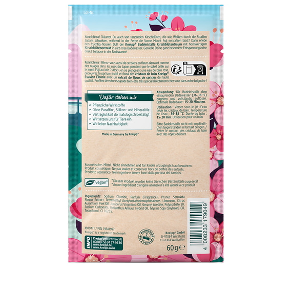 Cristaux de Bain Évasion Fleurie Fleur de Cerisier