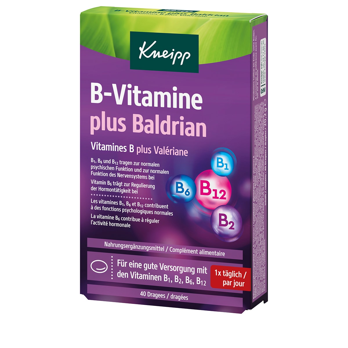 Valerian 1000 plus B Vitamins – 40 Tablets