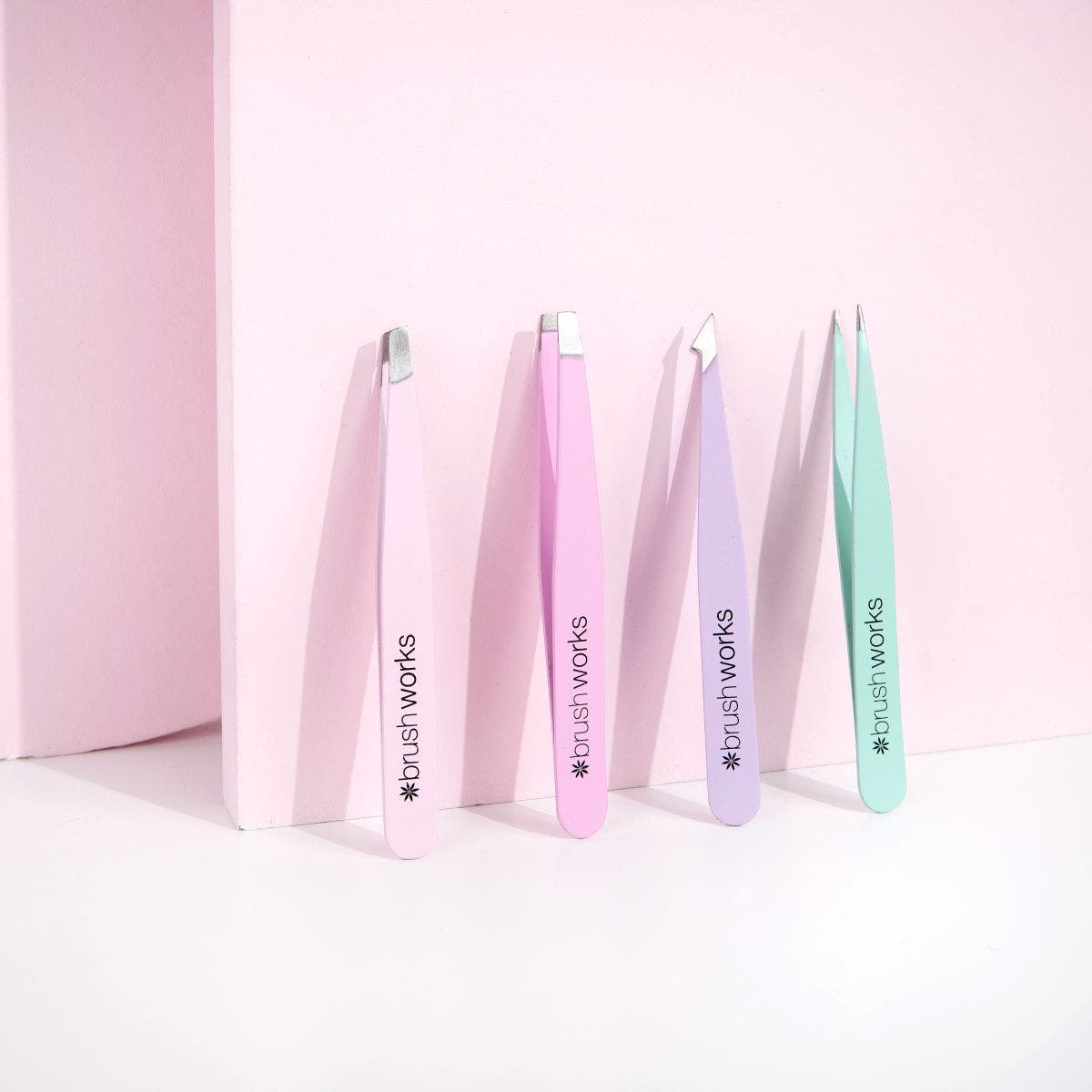 4 Piece Combination Tweezer Set - Pastels
