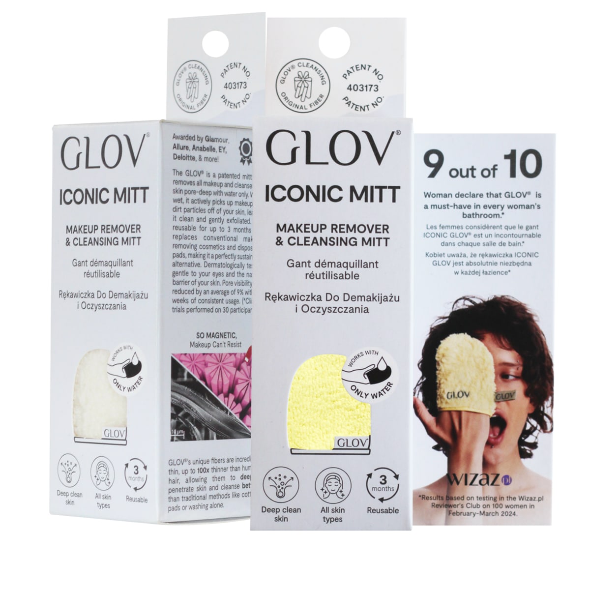 2x Iconic Mitt -  Off Ivory & Banana