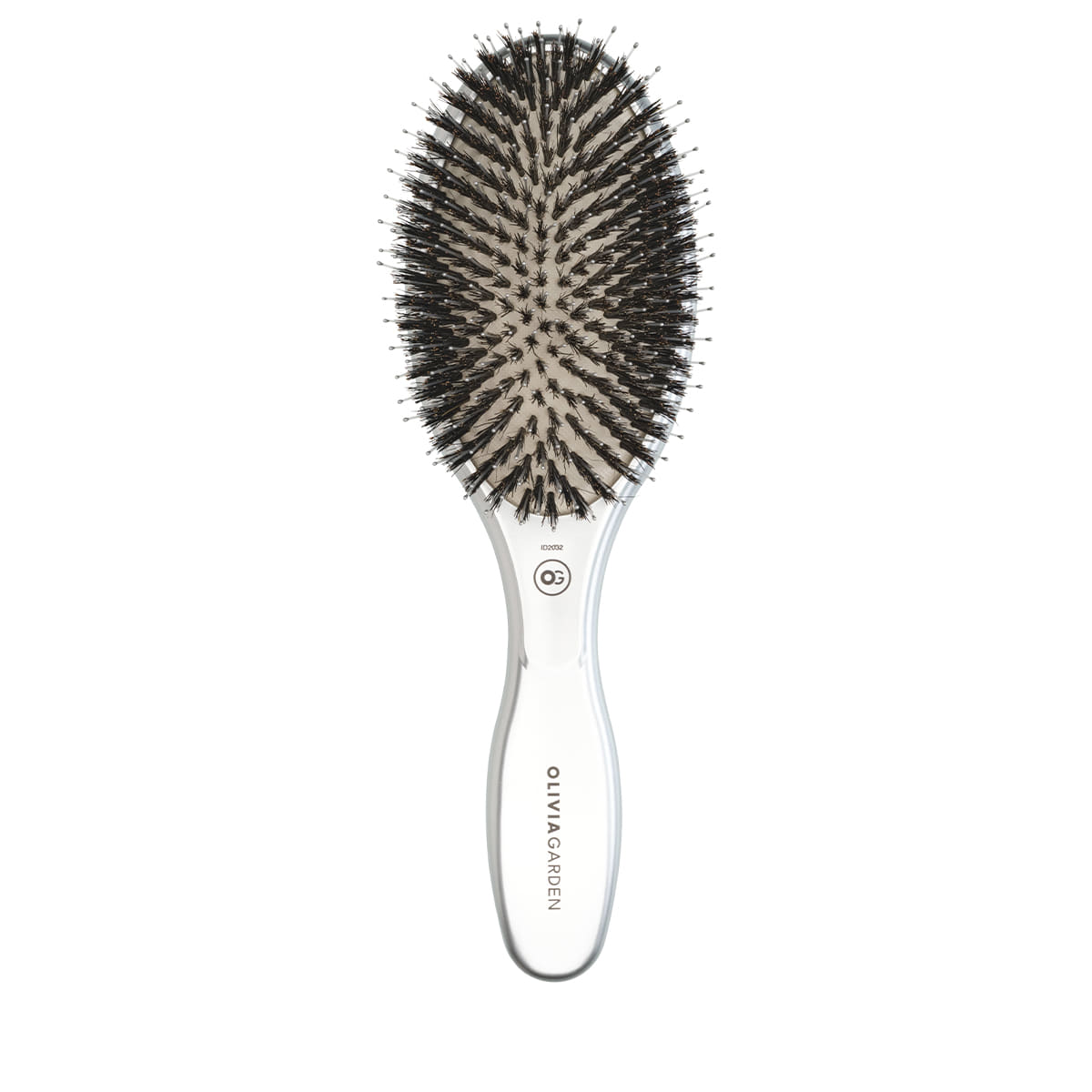 Expert Care Oval Boar&Nylon Bristles Silver