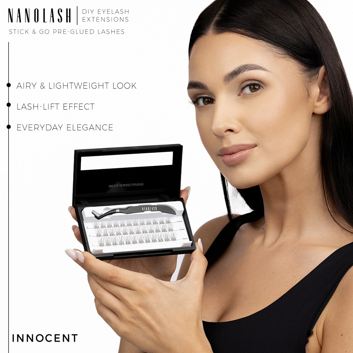 Diy Eyelash Extensions Stick & Go Pre-Glued Lashes Innocent
