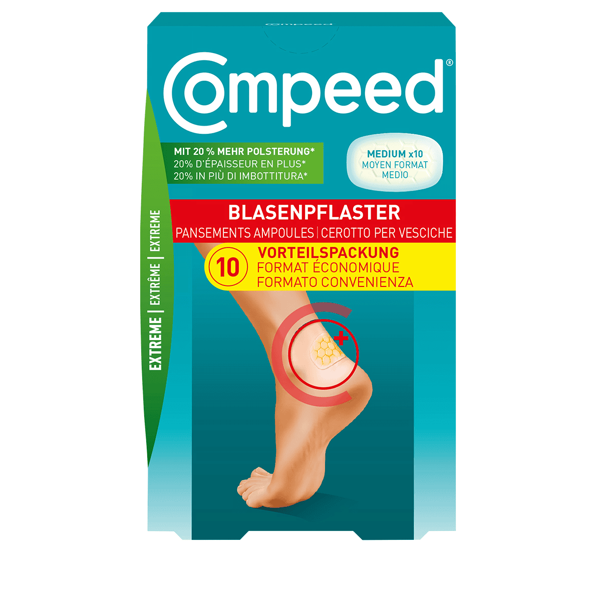 Pansements pour Ampoules Extrême Talon 10 pcs.