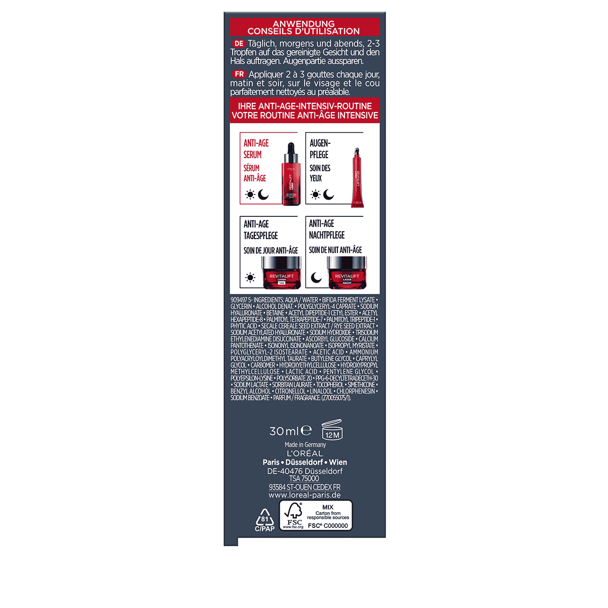 Sérum anti-âge tri-peptides