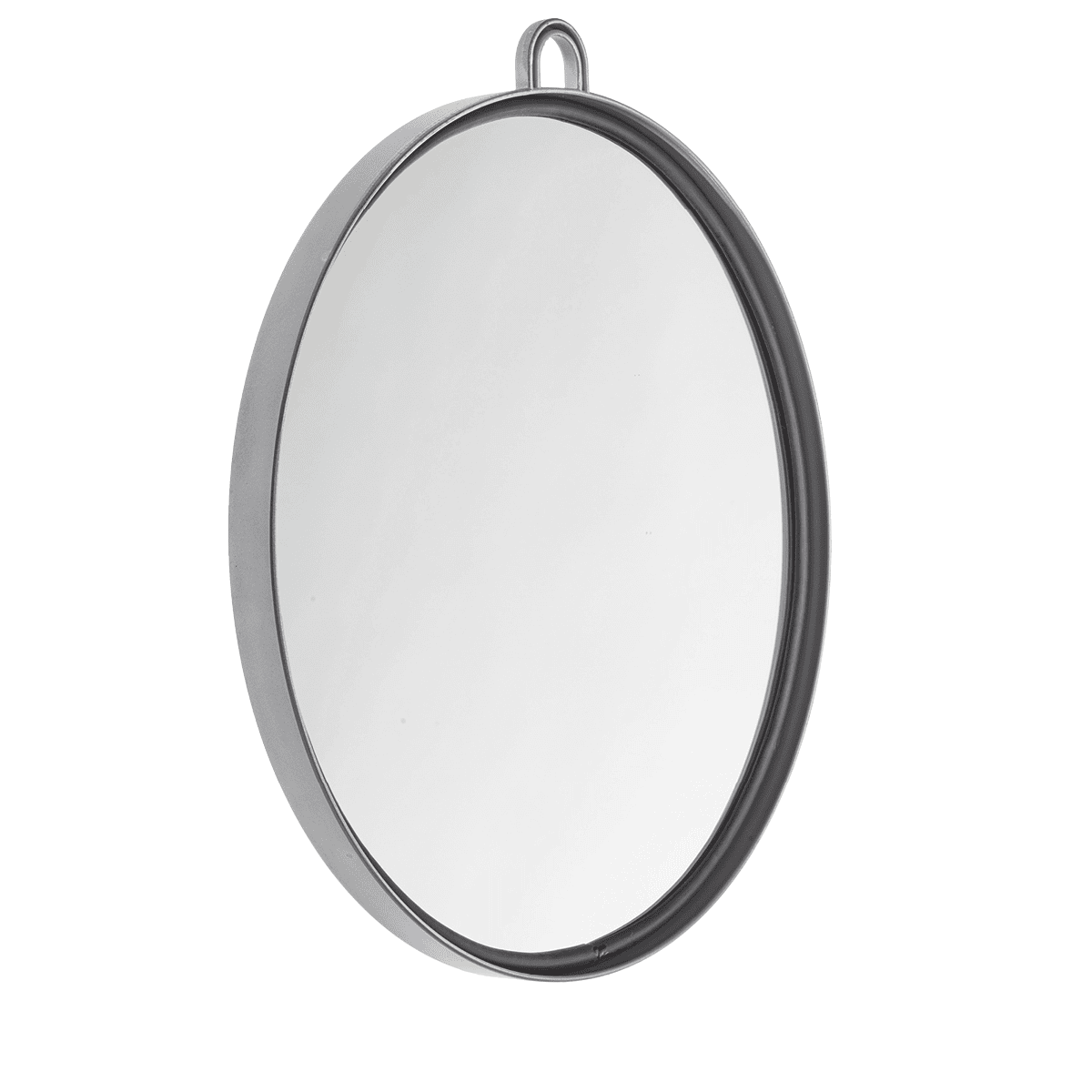 Miroir à main avec support en argent