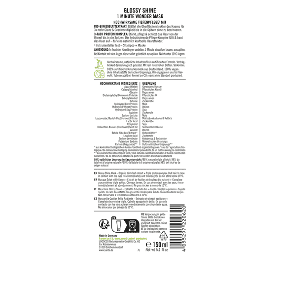 Glossy Shine Maske Birke