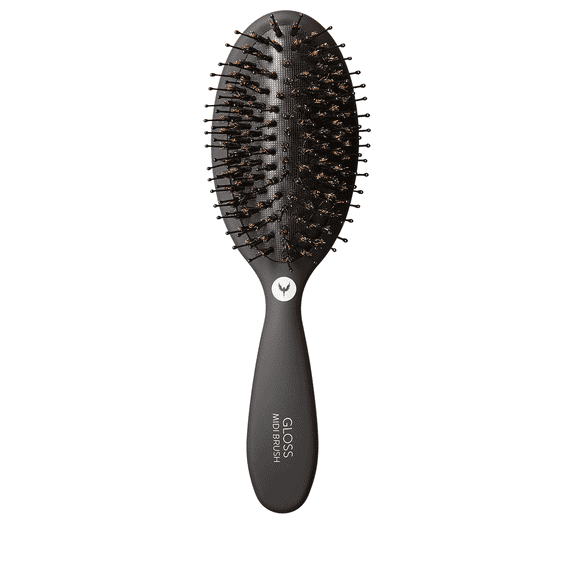 Gloss Midi Brush - black