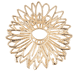 Haarklammer Blumenform gold
