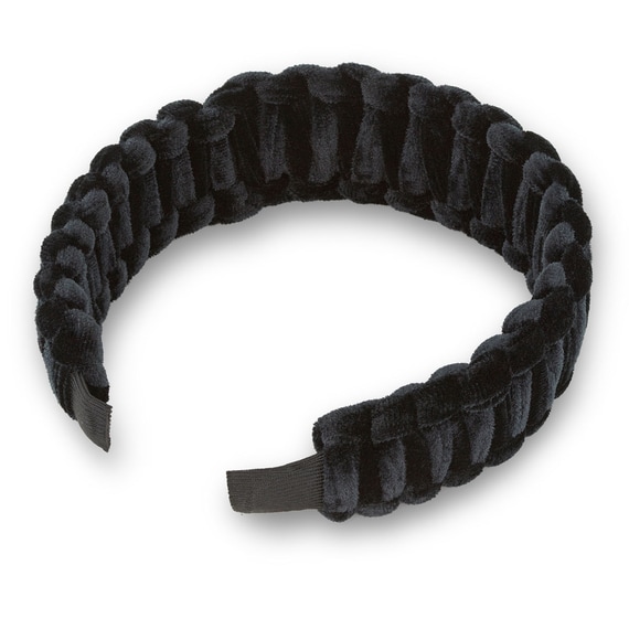 Velvet Hairband Wide Braided