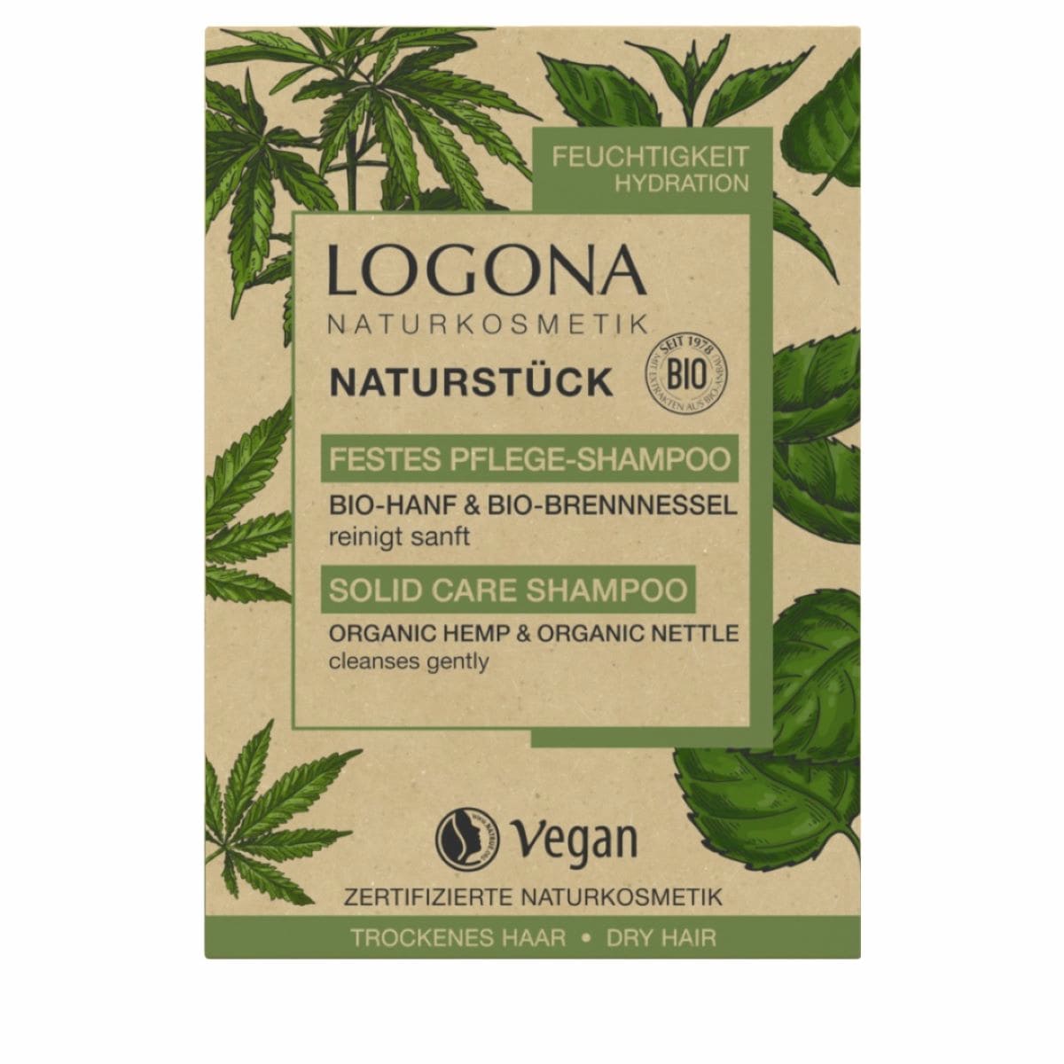 Solid Care Shampoo Organic Hemp & Organic Nettles