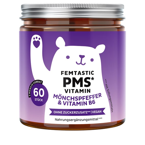 Femtastic PMS Vitamin, Chaste Tree & Vitamin B6 - 60 Bears