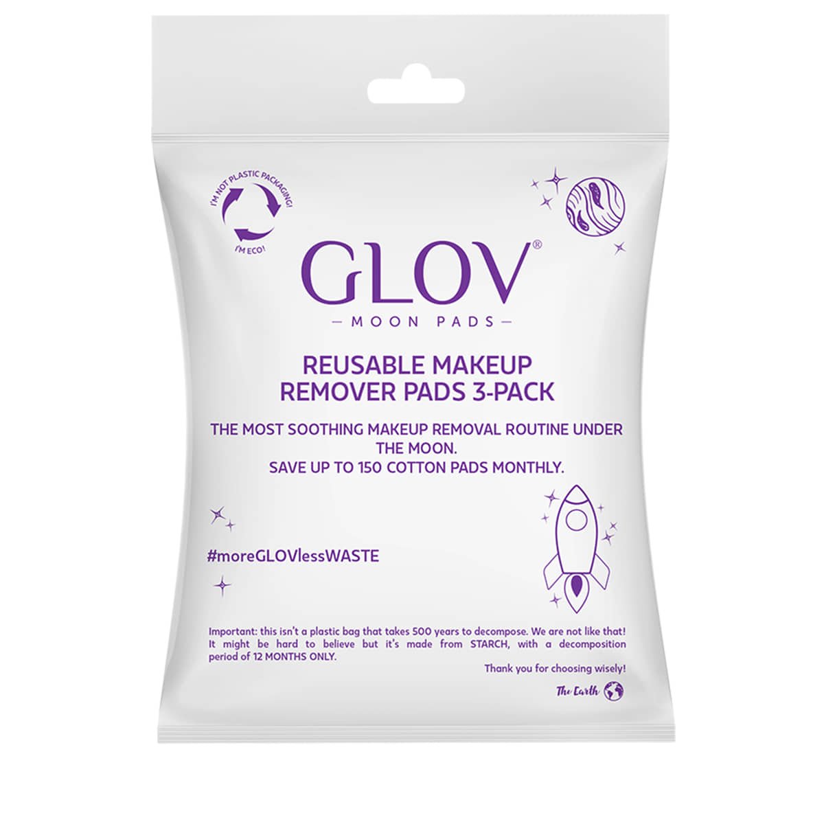 Moon Pads Eco - Make-up Remover Pads 3x