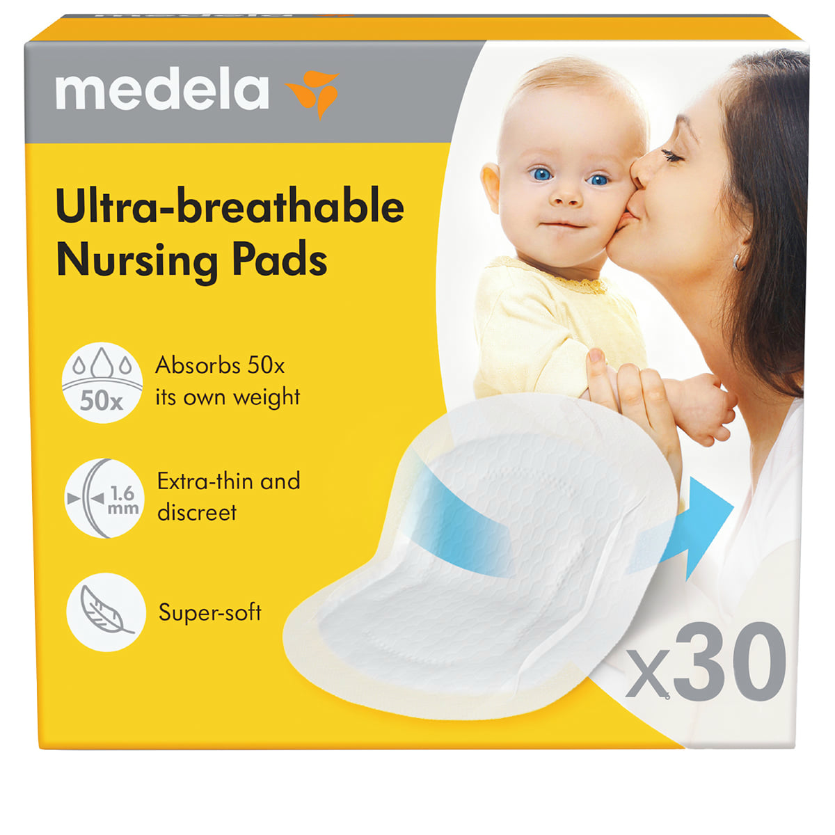 Coussinets d’Allaitement Ultra-Respirants - 30 pcs.