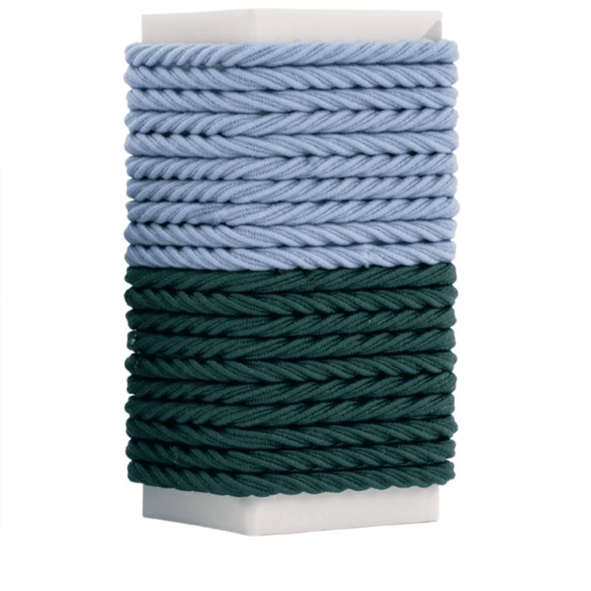 Mini Hair Ties (20 pieces - Green & Blue - mixed package)