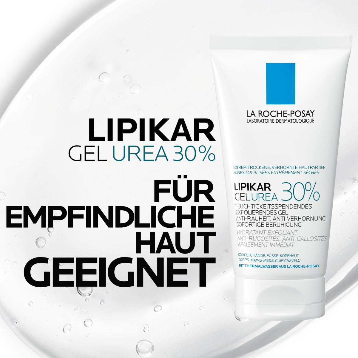 Feuchtigkeitsspendendes Exfolierendes Gel Urea 30%