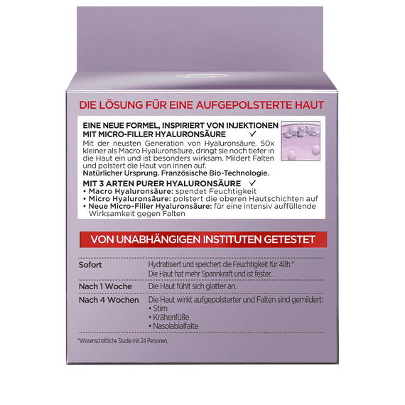 Filler (+Acide Hyaluronique) Soin Anti-Âge Jour Repulpant Intensif