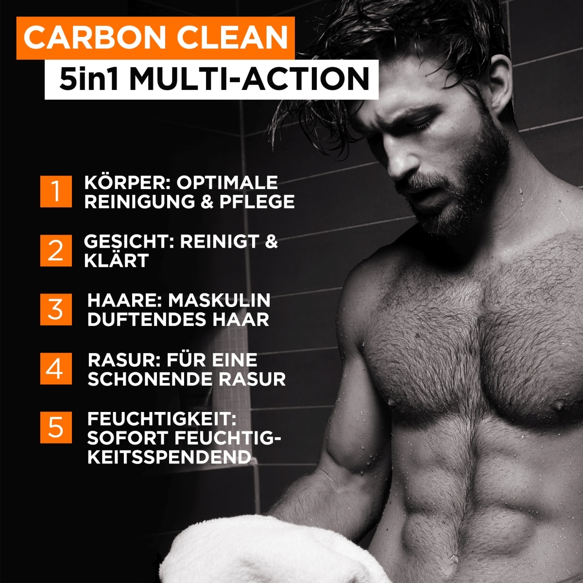 Pure Carbon 5in1 Gel douche multi-action