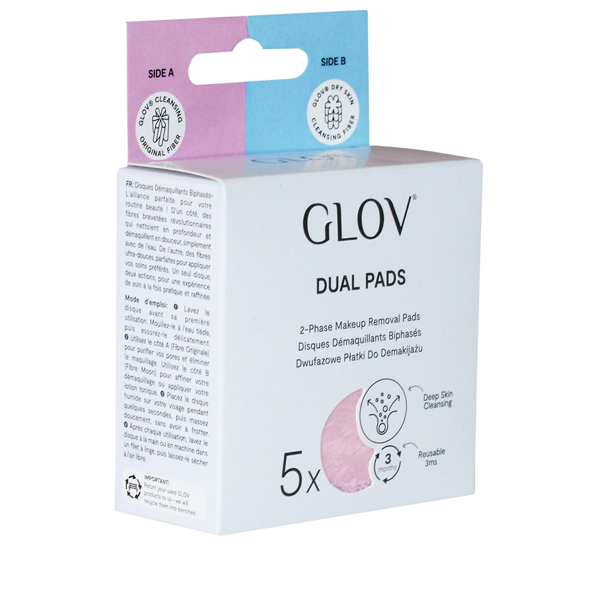 Dual Fiber Make-up Removing & Skincare Pads