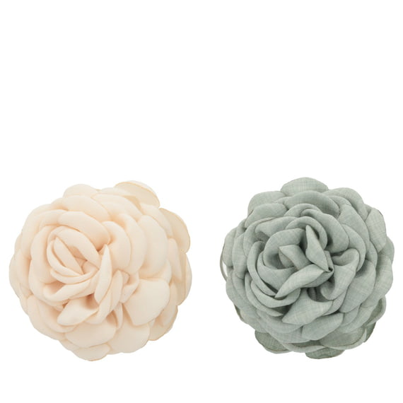 Fabric Flower On Hairclip