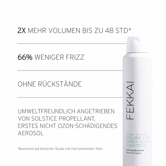 Green Aerosol Volume Lock Firm Hold Hair Spray