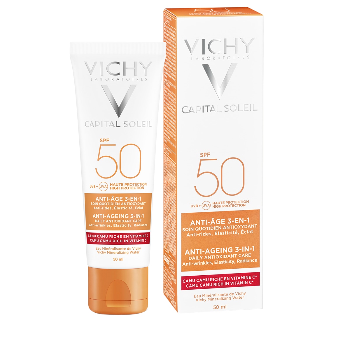 Crème solaire Anti-Âge SPF50