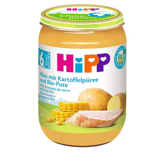 Mais e purè di patate con tacchino bio