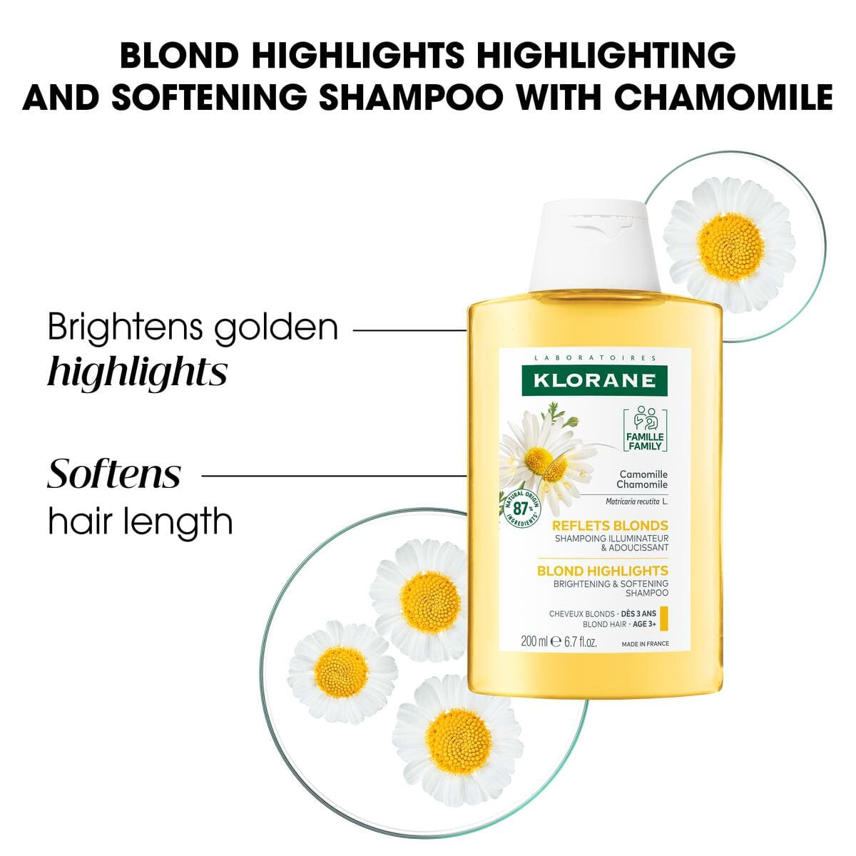 Shampooing Éclaircissant pour Cheveux Blonds