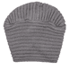 Knitted turban cap, grey