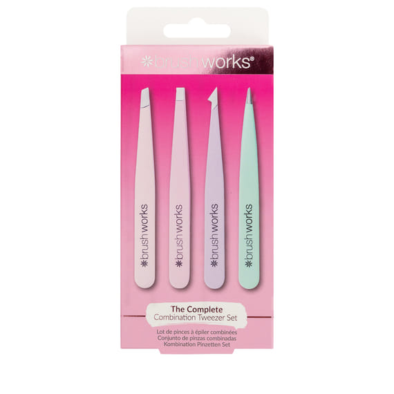 4 Piece Combination Tweezer Set - Pastels