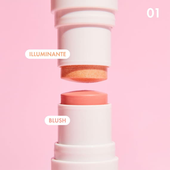 Cheek's A Match - Stick Duo Blush & Illuminateur
