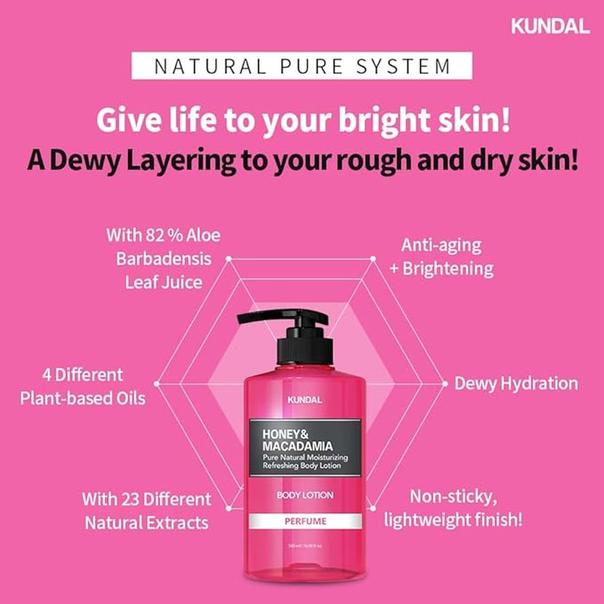 Honey and Macadamia Pure Body Lotion - Baby Powder