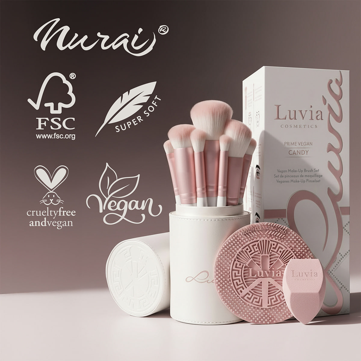 Prime Vegan Brush Set - Candy