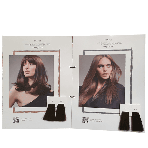 Igora Ashy Cedar & Earthy Clay Essentials colour card