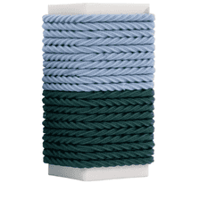 Mini Hair Ties (20 pieces - Green & Blue - mixed package)