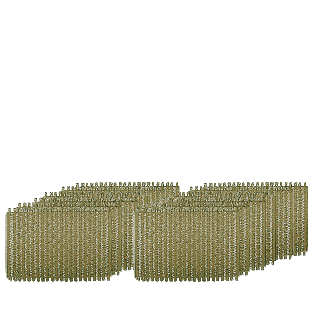 Bigoudis adhésifs vert 48 mm (12 pcs.)