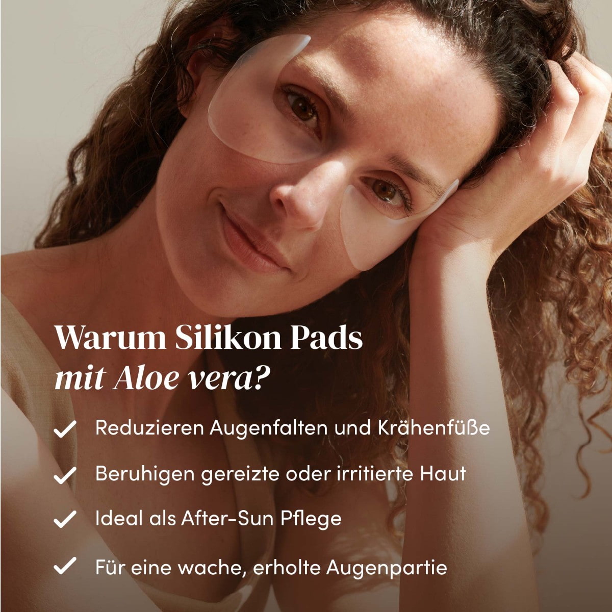 Wiederverwendbare Augen-Schläfen Pads mit Aloe Vera