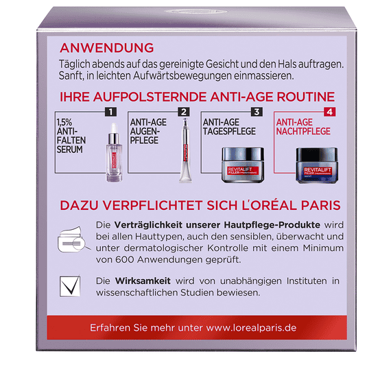 Filler (+Acide Hyaluronique) Soin Anti-Âge Nuit Repulpant Intensif