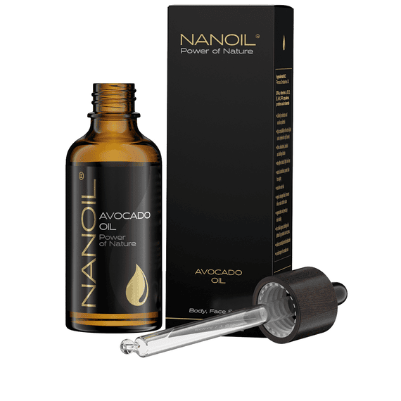 Huile d’avocat pour cheveux, corps, visage et ongles
