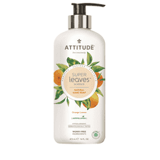 Natural hand soap orange leaves