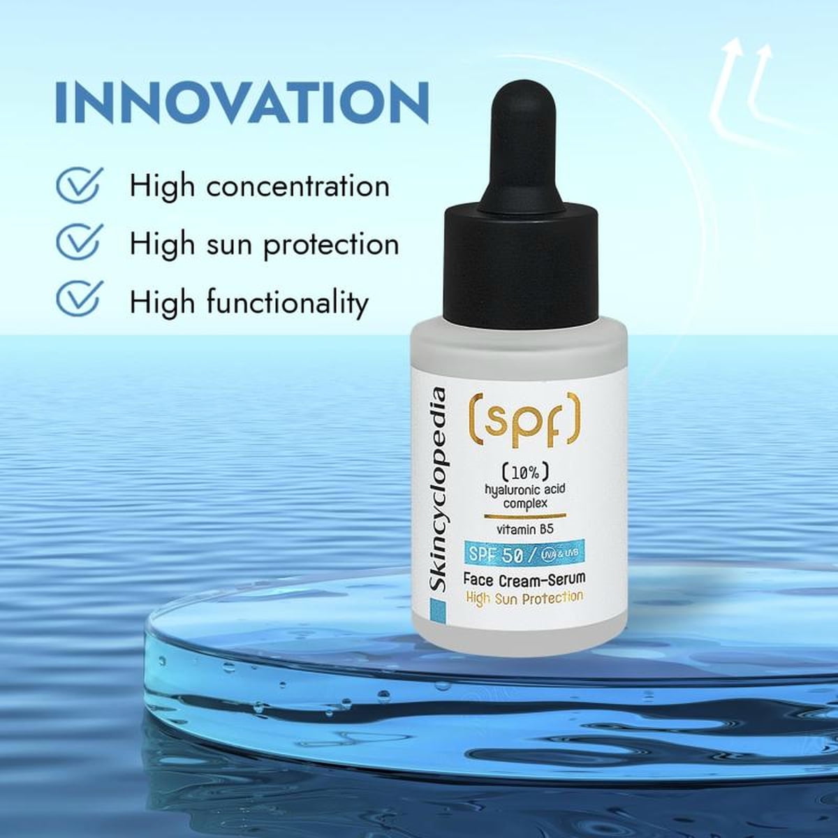 SPF50 Cream-Serum with Hyaluron