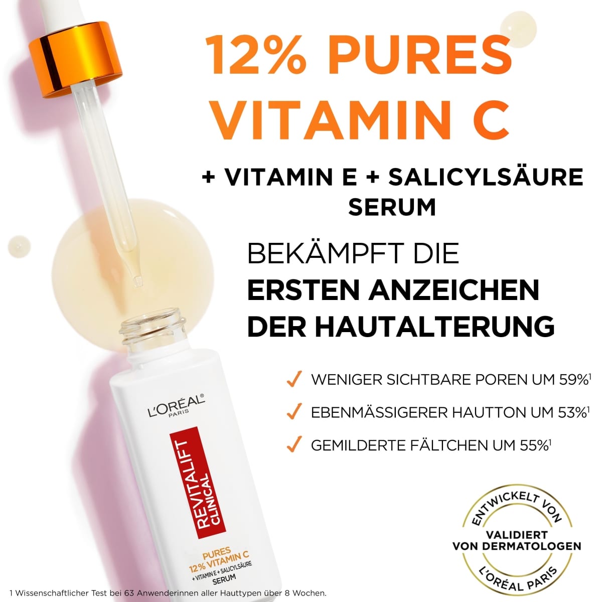Clinical 12% Sérum Vitamine C Pure (+ Vitamine E + Acide Salicylique)