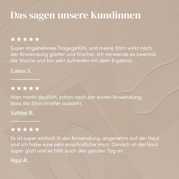 Wiederverwendbares Stirnpad Hyaluron «fantastic forehead»